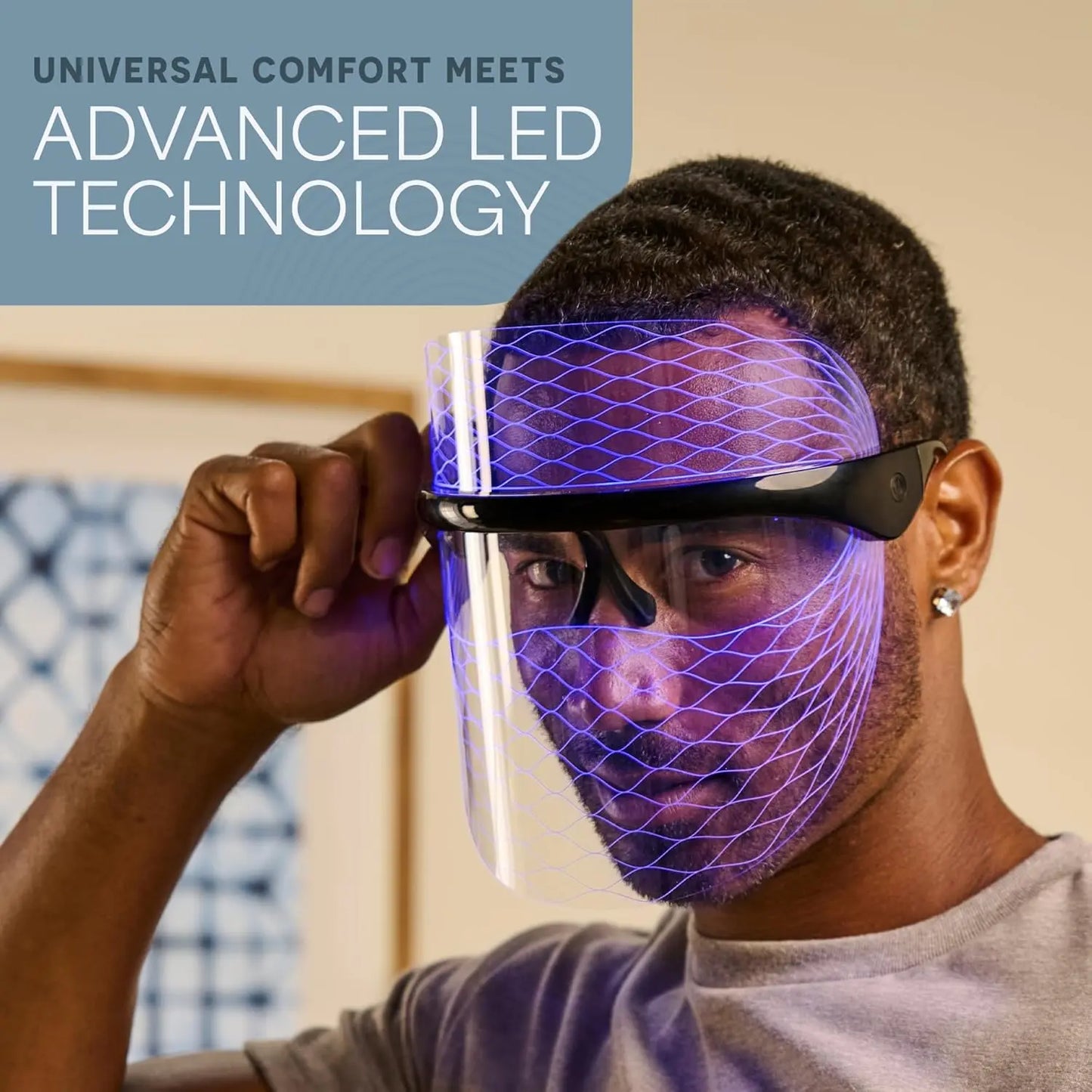 Lifepro Vizacure LED Face Mask – FDA Cleared | Red + Blue + Amber Light | Anti-Aging & Acne | 30-Day Skin Transformation