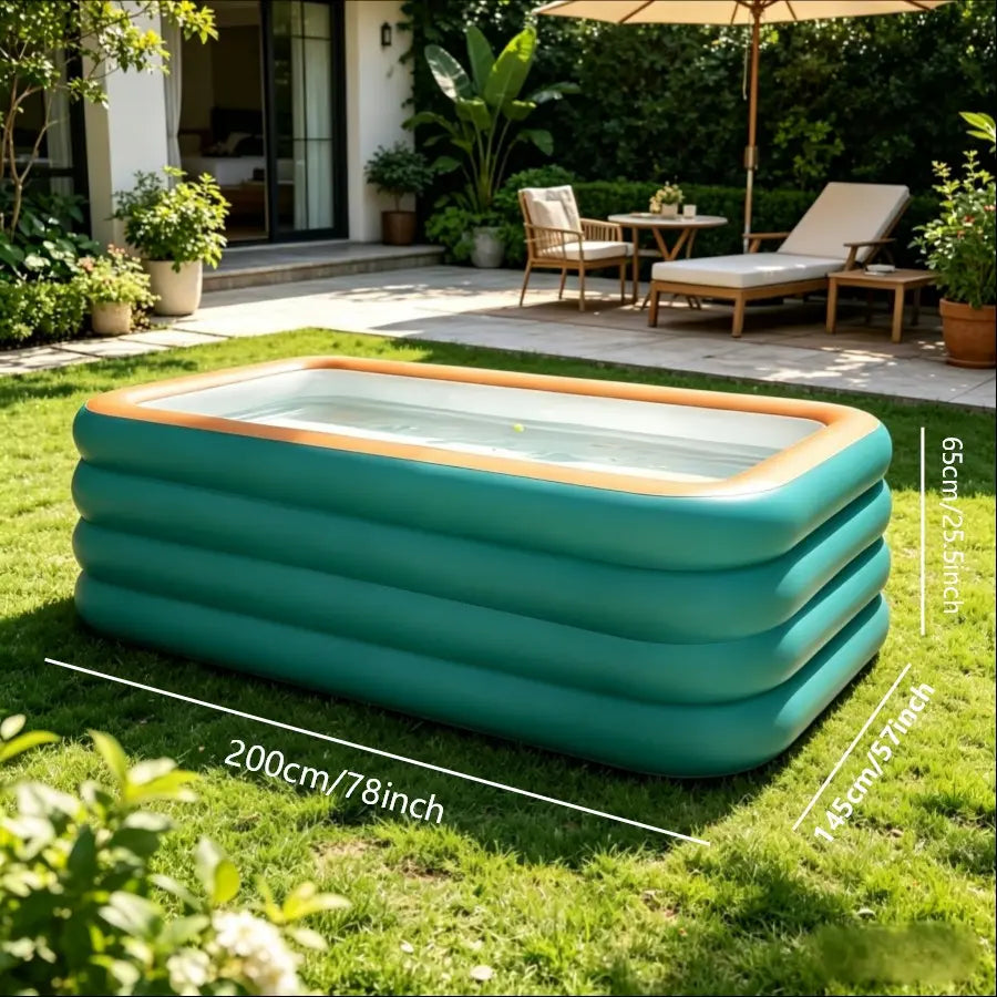 Large Family Multi Purpose Inflatable Pool, Elevated 4 Layer PVC Water Pool, Summer Garden Play Swimming Pool, Portable Easy Storage, Various Sizes Available, Inflatable Pool Lounge