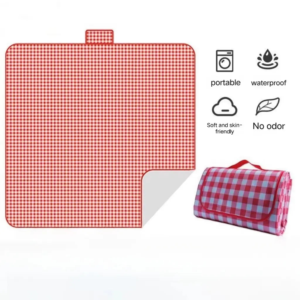 Picnic Blanket Beach Mat Extra Large Sandproof Waterproof Camping Blanket Portable Travel Blanket Play Mat for Outdoor Indoor Family Women Men Kids Beach BBQ Park Grass Picnic Supplies